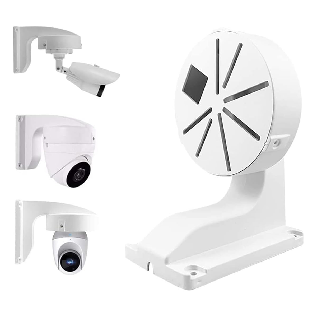 Amazon | 防犯カメラ取り付けブラケット ABS 屋内 屋外 壁掛け L型